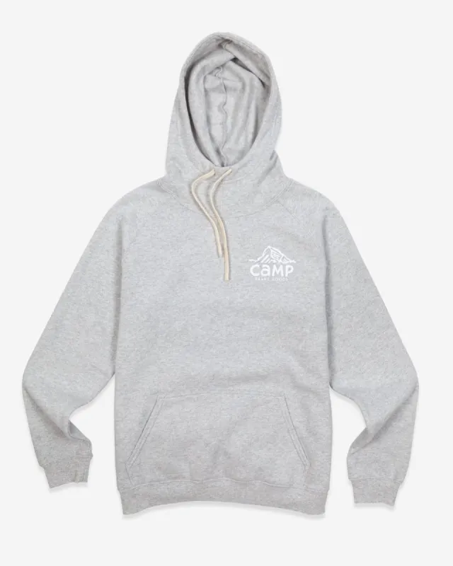 Peak Logo Cowl Neck Hoodie sold by Camp Brand Goods