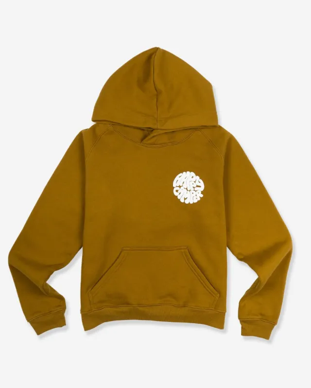 Happy Camper Crest Box-Cut Hoodie sold by Camp Brand Goods