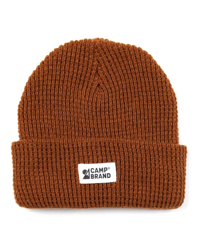 Mountain Logo Waffle Toque sold by Camp Brand Goods