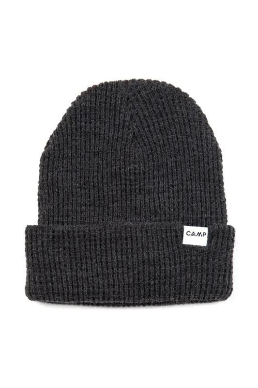 Wordmark Logo Waffle Toque // Dark Grey sold by Camp Brand Goods