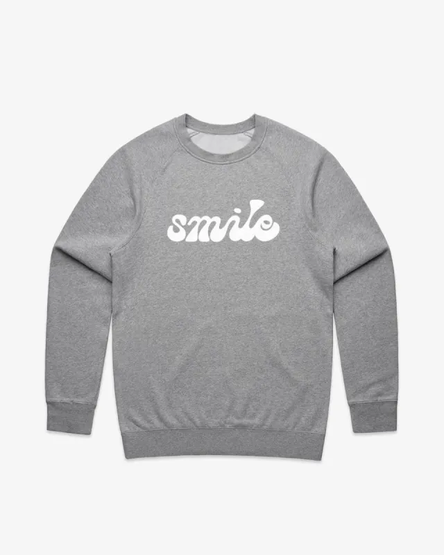 Smile Raglan Crew sold by Camp Brand Goods
