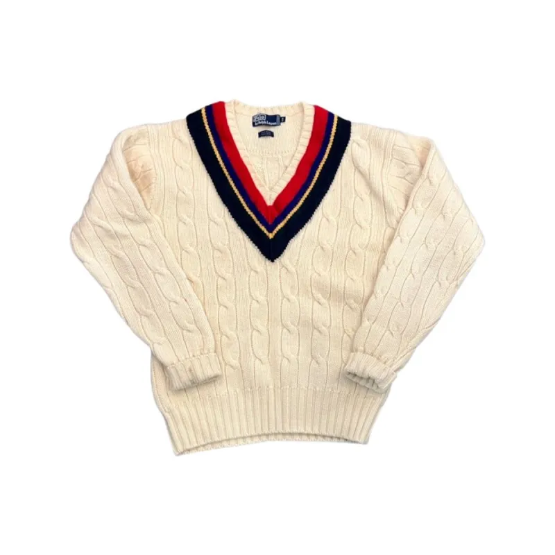 Polo Ralph Lauren Vintage Wool V-Neck Sweater sold by Surplus Market