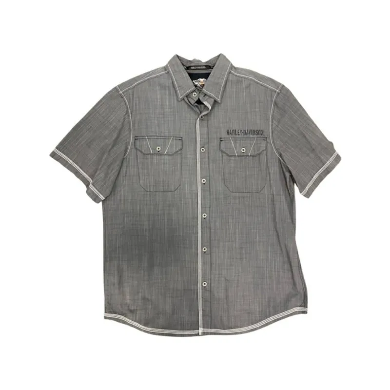 Harley Davidson Short Sleeve Button Up sold by Surplus Market