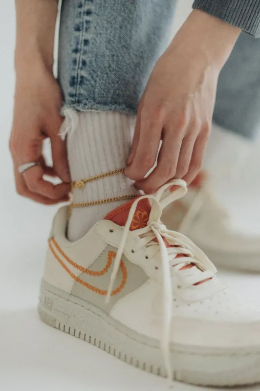 Queen Slim Curb Chain Anklet/Bracelet sold by Surplus Market