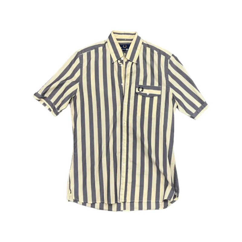 Fred Perry Striped Short Sleeve Button Up Shirt sold by Surplus Market