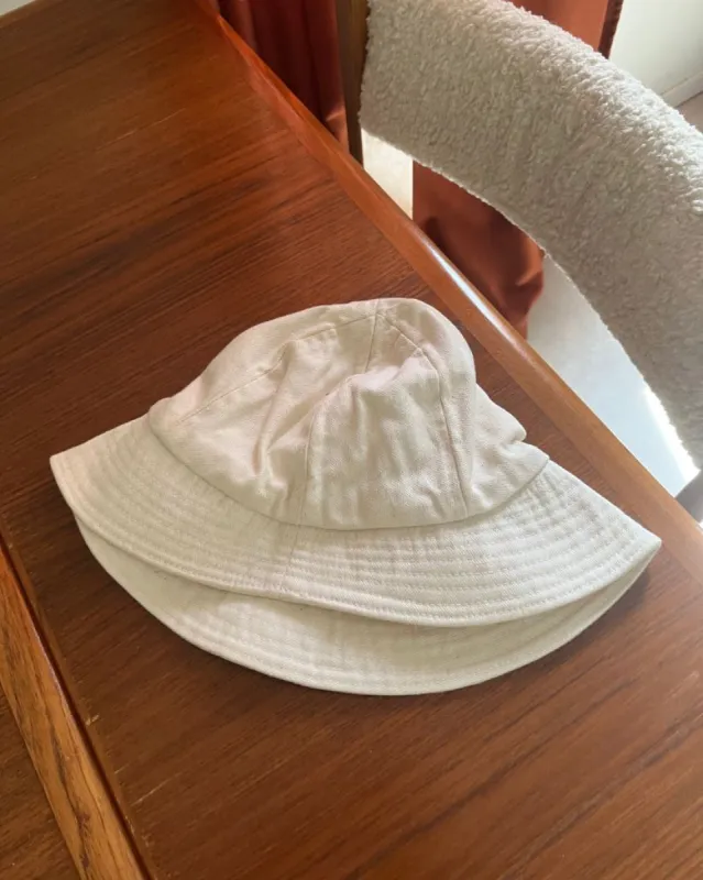White Canvas Bucket Hat sold by Surplus Market