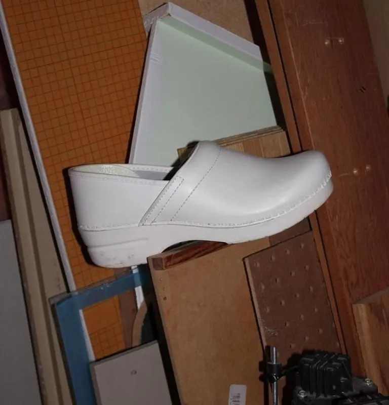 Size 41 White Dansko Clogs sold by Surplus Market
