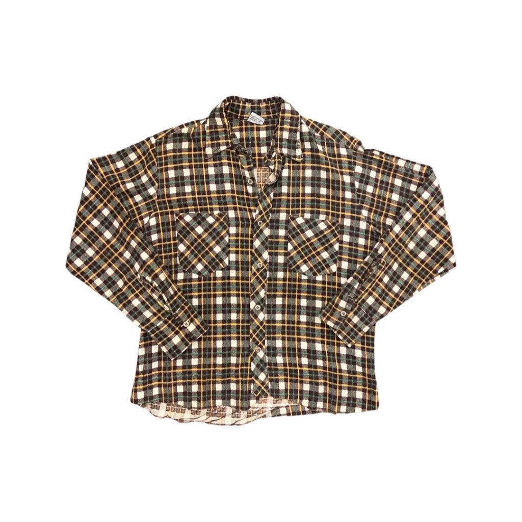 Brown Plaid Vintage Button Up sold by Surplus Market