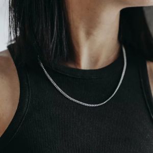 Queen Slim Curb Chain Necklace sold by Surplus Market