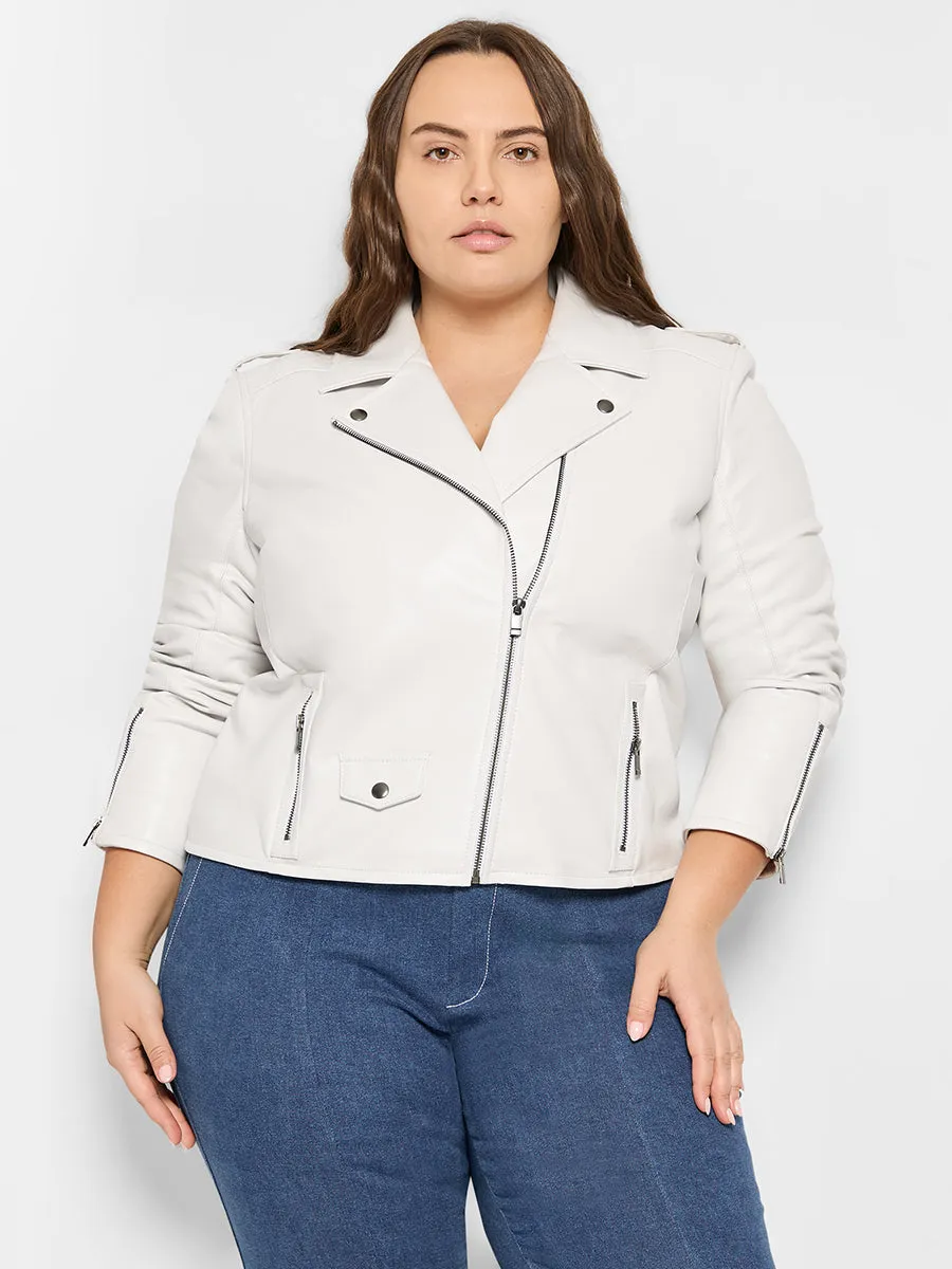 CURVE CULT RECYCLED LEATHER JACKET sold by AS by DF