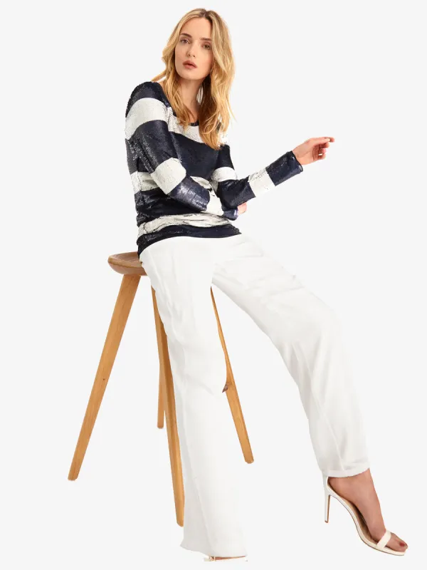 THE SEQUIN RUGBY TEE sold by AS by DF