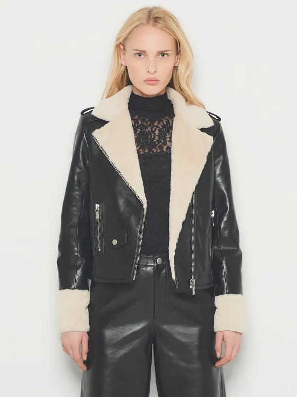 SYDNEY RECYCLED LEATHER JACKET sold by AS by DF