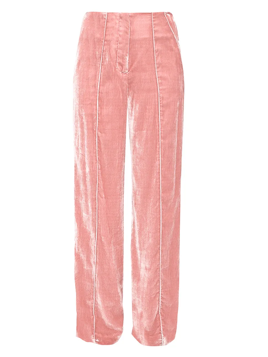 FIONA VELVET STRAIGHT LEG TROUSER sold by AS by DF product image thumbnail 5