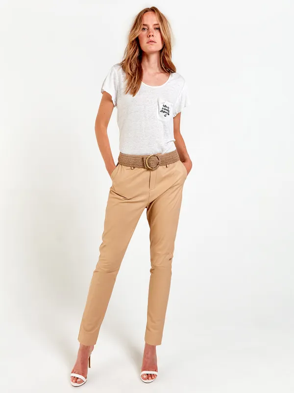 LIFE IS A PARTY LINEN TEE sold by AS by DF