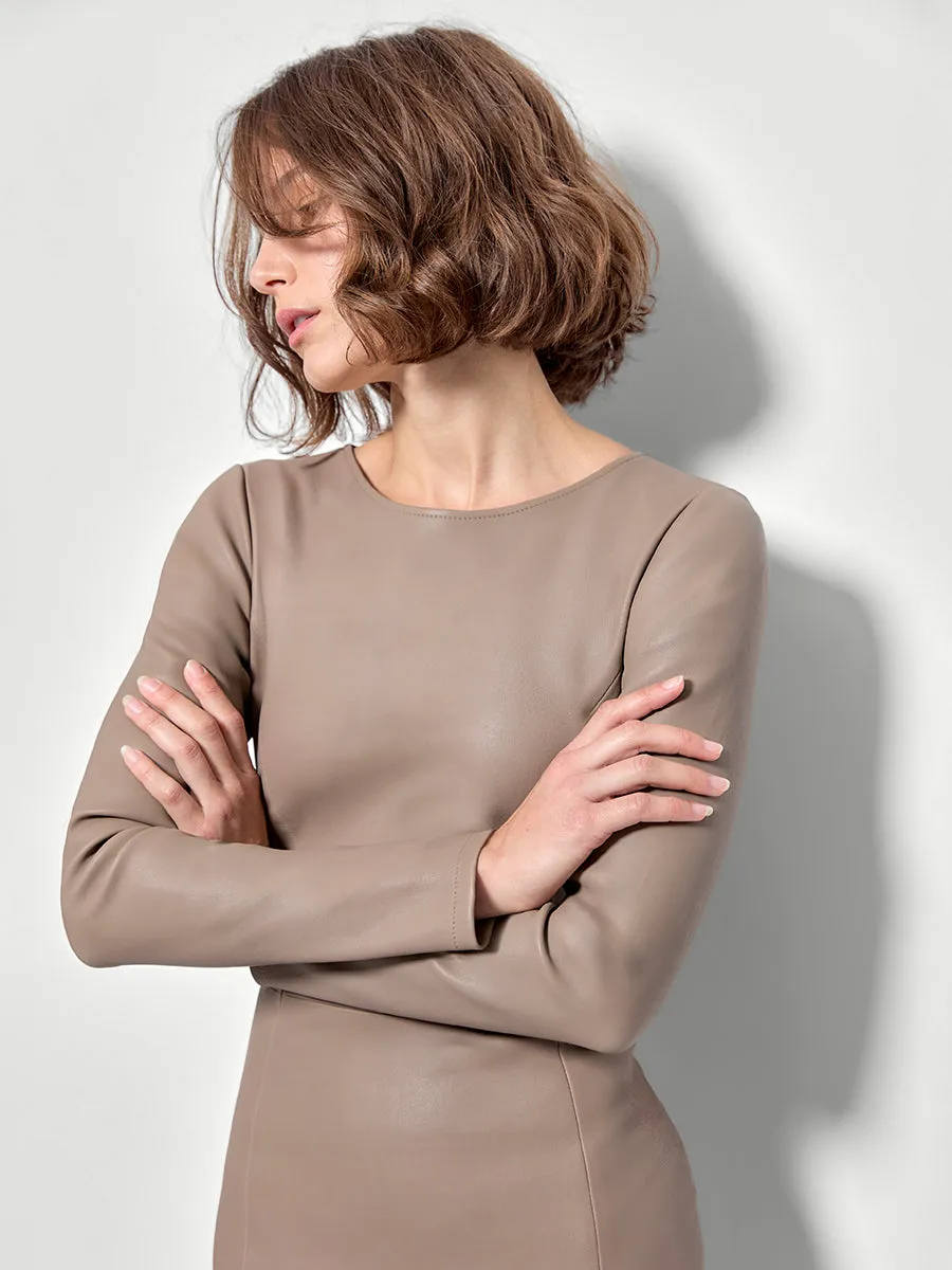 MRS. SMITH STRETCH LEATHER DRESS sold by AS by DF product image thumbnail 4