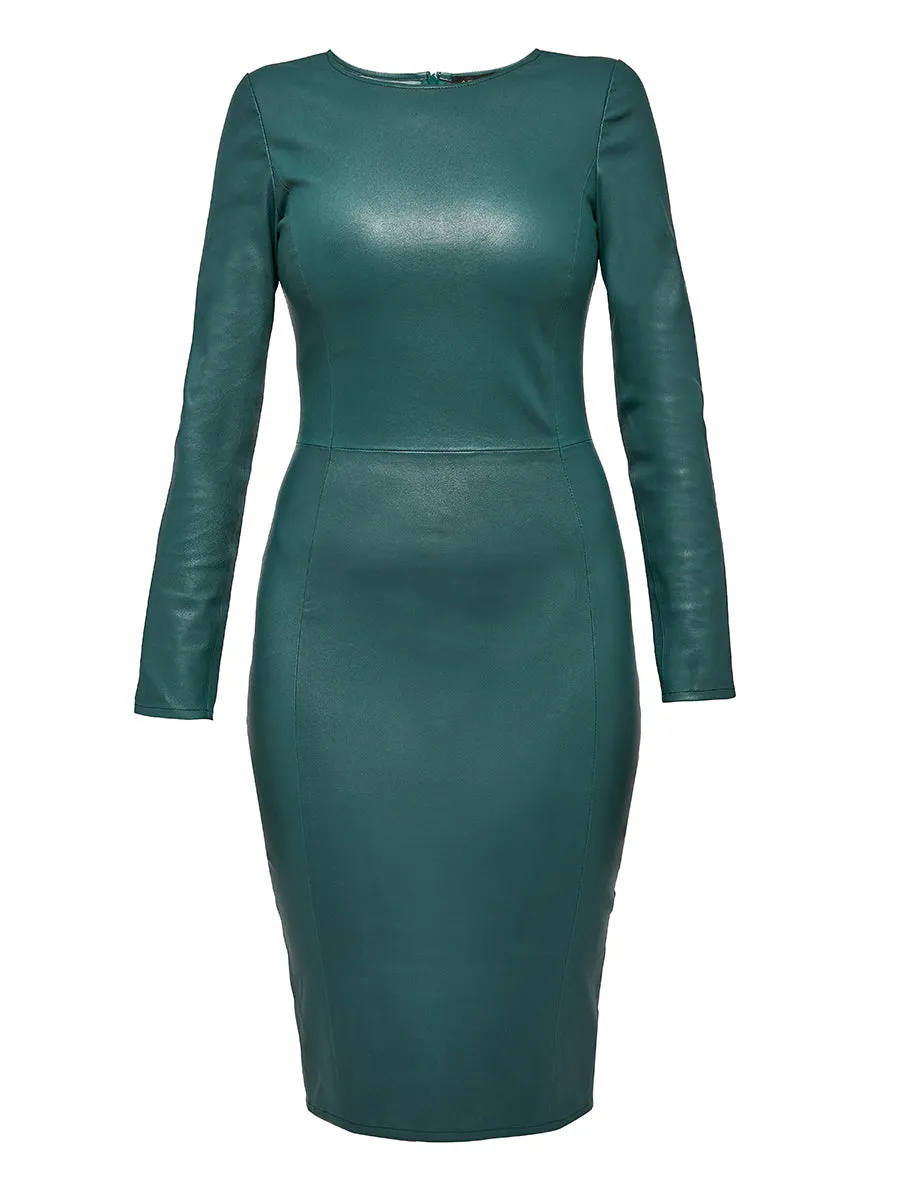 CURVE MRS. SMITH STRETCH LEATHER DRESS sold by AS by DF product image thumbnail 5
