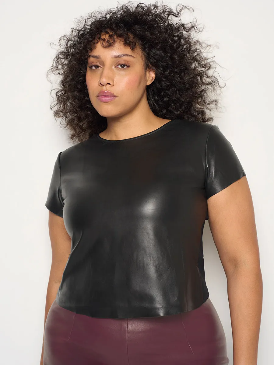 CURVE CLAUDE STRETCH LEATHER SKIRT sold by AS by DF product image thumbnail 3