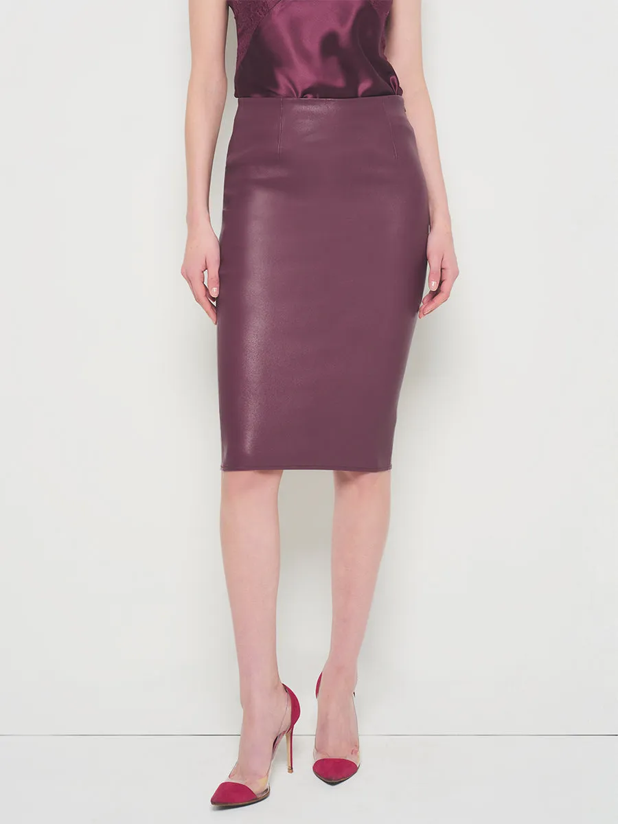 CLAUDE STRETCH LEATHER SKIRT sold by AS by DF product image thumbnail 2