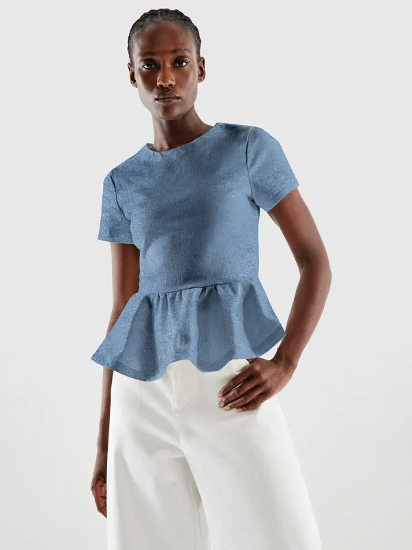 DOMINGA DENIM TOP sold by AS by DF