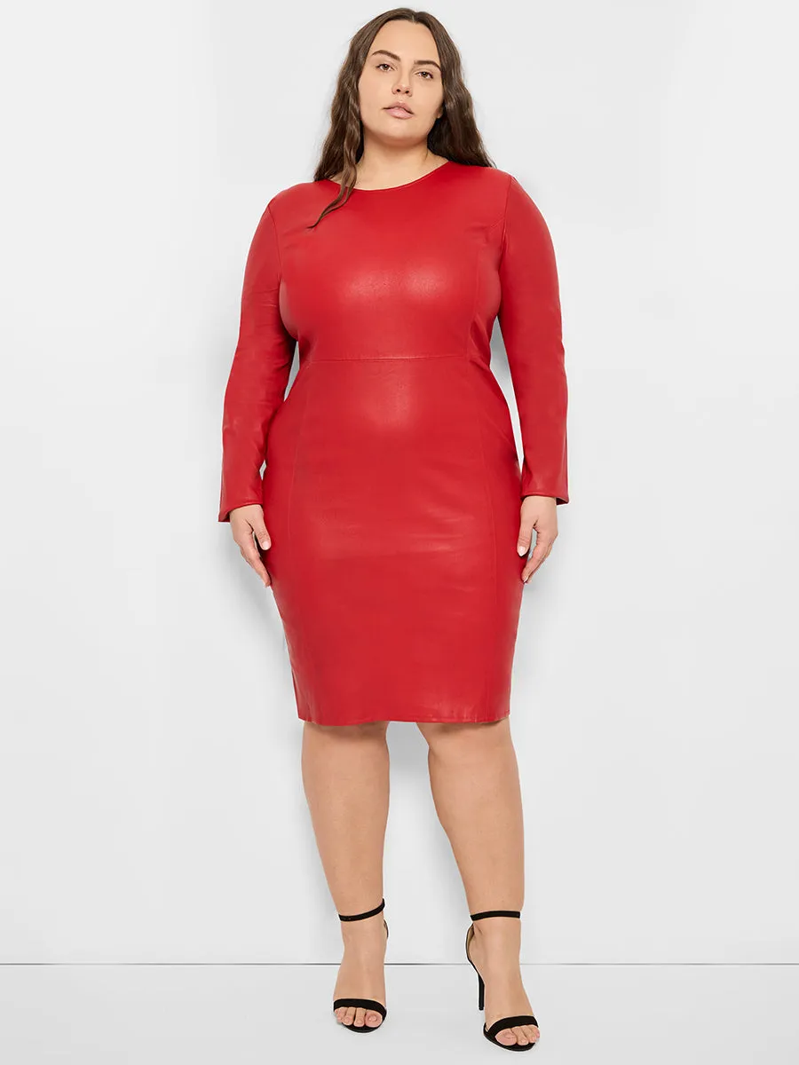 CURVE MRS. SMITH STRETCH LEATHER DRESS sold by AS by DF product image thumbnail 3
