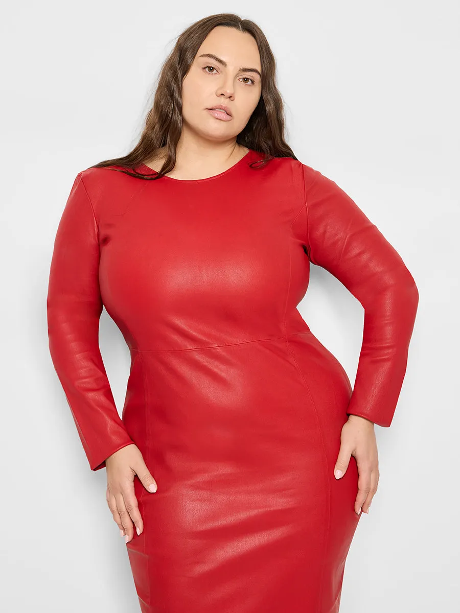 CURVE MRS. SMITH STRETCH LEATHER DRESS sold by AS by DF product image thumbnail 2