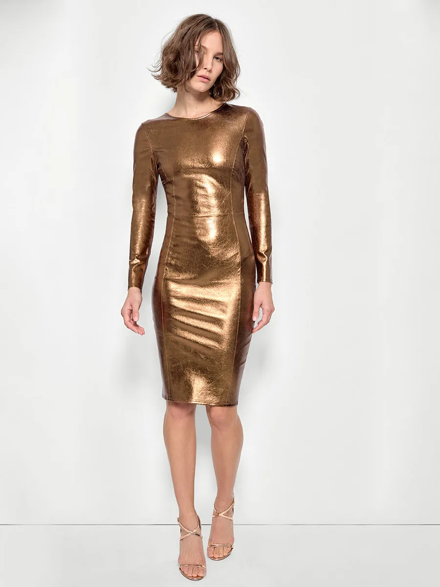 MRS. SMITH STRETCH LEATHER DRESS sold by AS by DF product image thumbnail 2