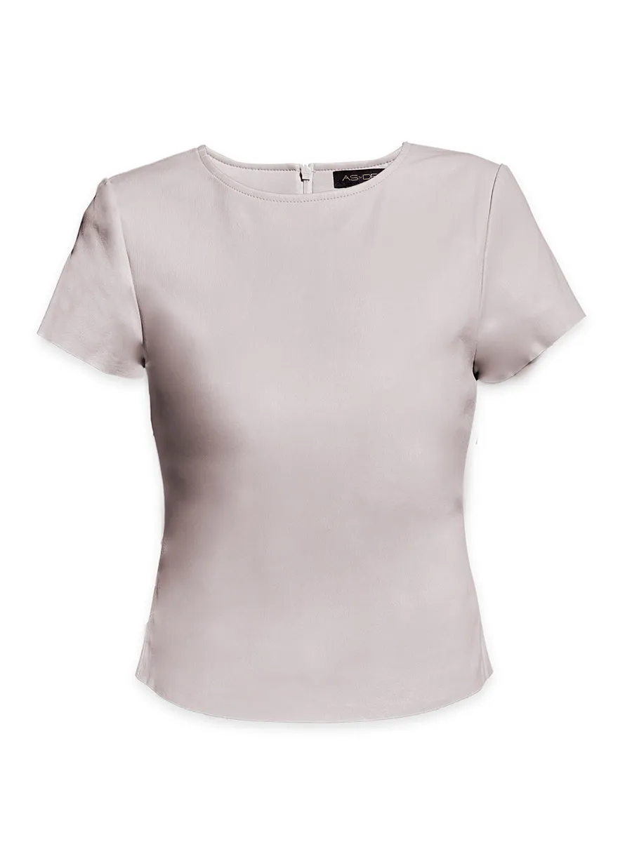 BRANDO STRETCH LEATHER TEE sold by AS by DF product image thumbnail 4