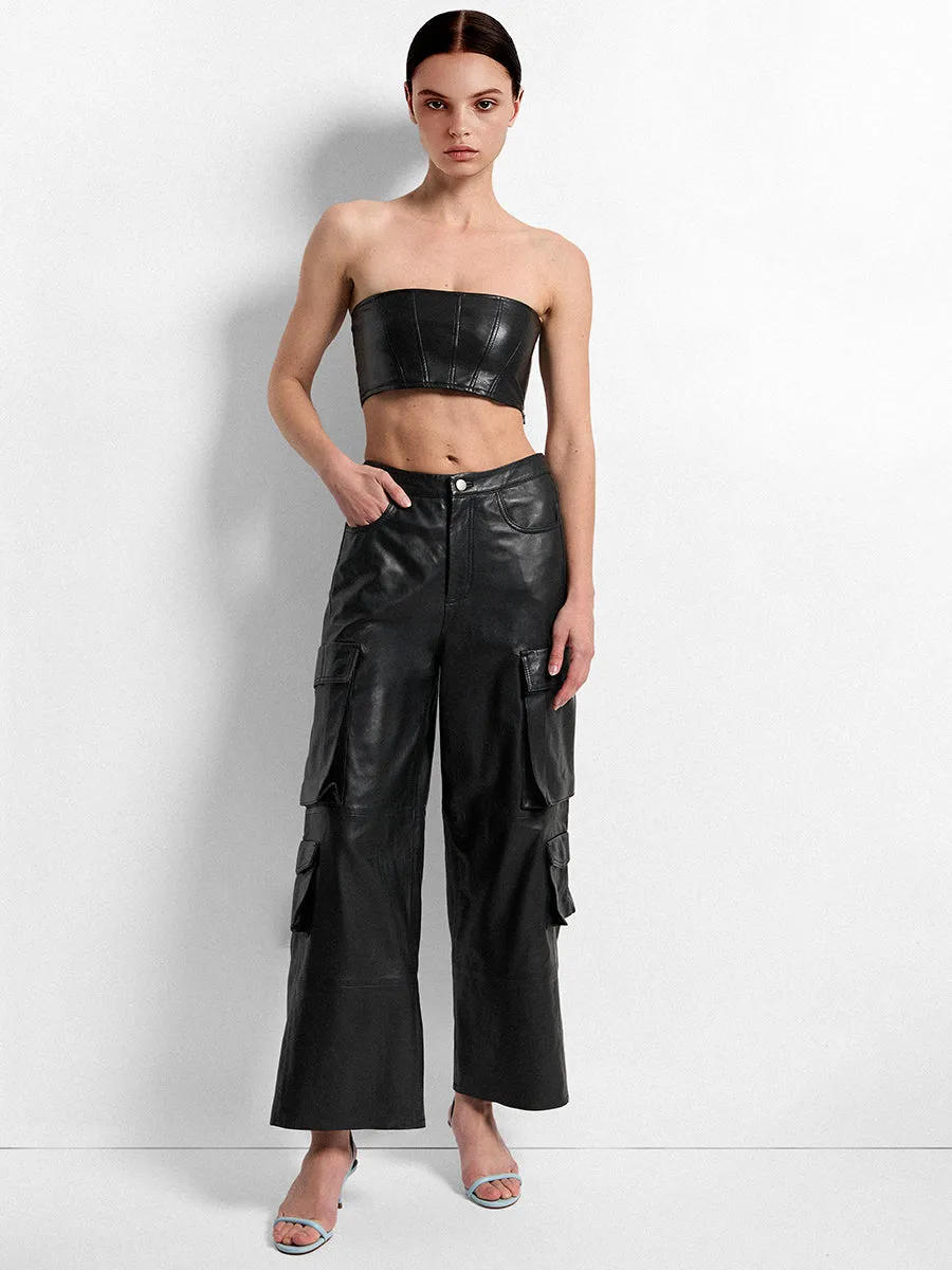 MAGRA RECYCLED LEATHER TOP sold by AS by DF product image thumbnail 2
