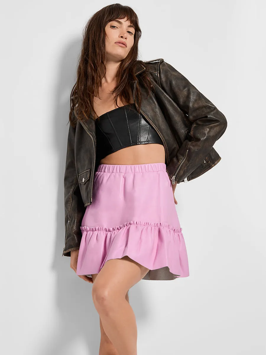CLEMENTINE RECYCLED LEATHER SKIRT sold by AS by DF product image thumbnail 3