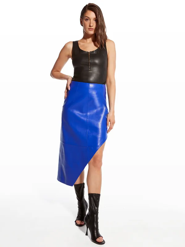 POPPY STRETCH LEATHER BODYSUIT made by AS by DF