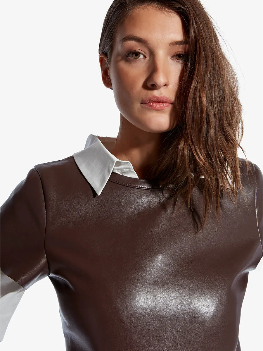 NEW GUARD RECYCLED LEATHER TEE sold by AS by DF product image thumbnail 3