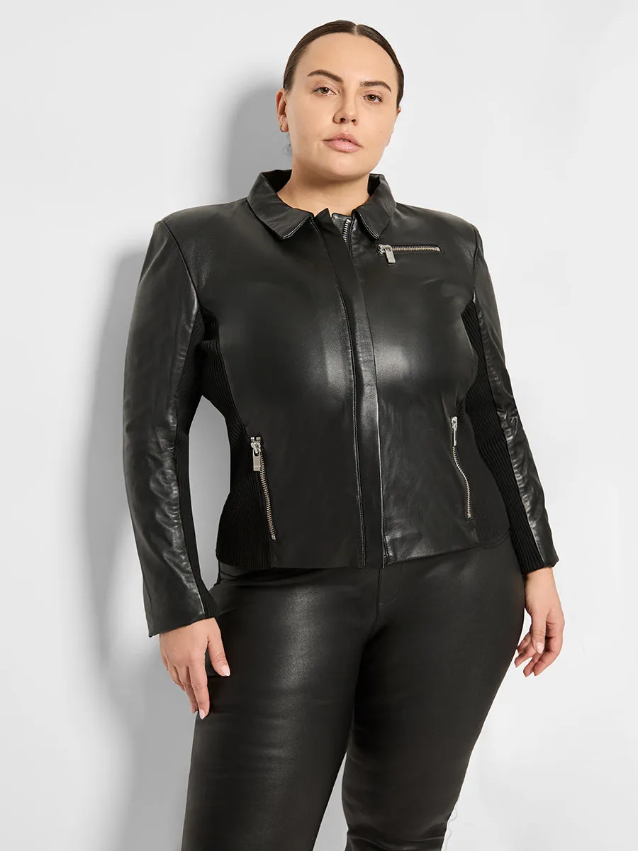 CURVE GIGI STRETCH LEATHER LEGGINGS sold by AS by DF product image thumbnail 2