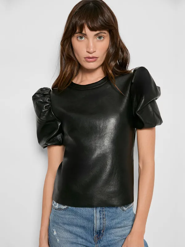 MARA RECYCLED LEATHER TEE sold by AS by DF
