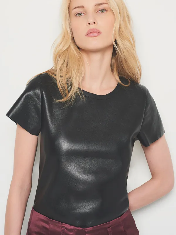 NEW GUARD RECYCLED LEATHER TEE sold by AS by DF