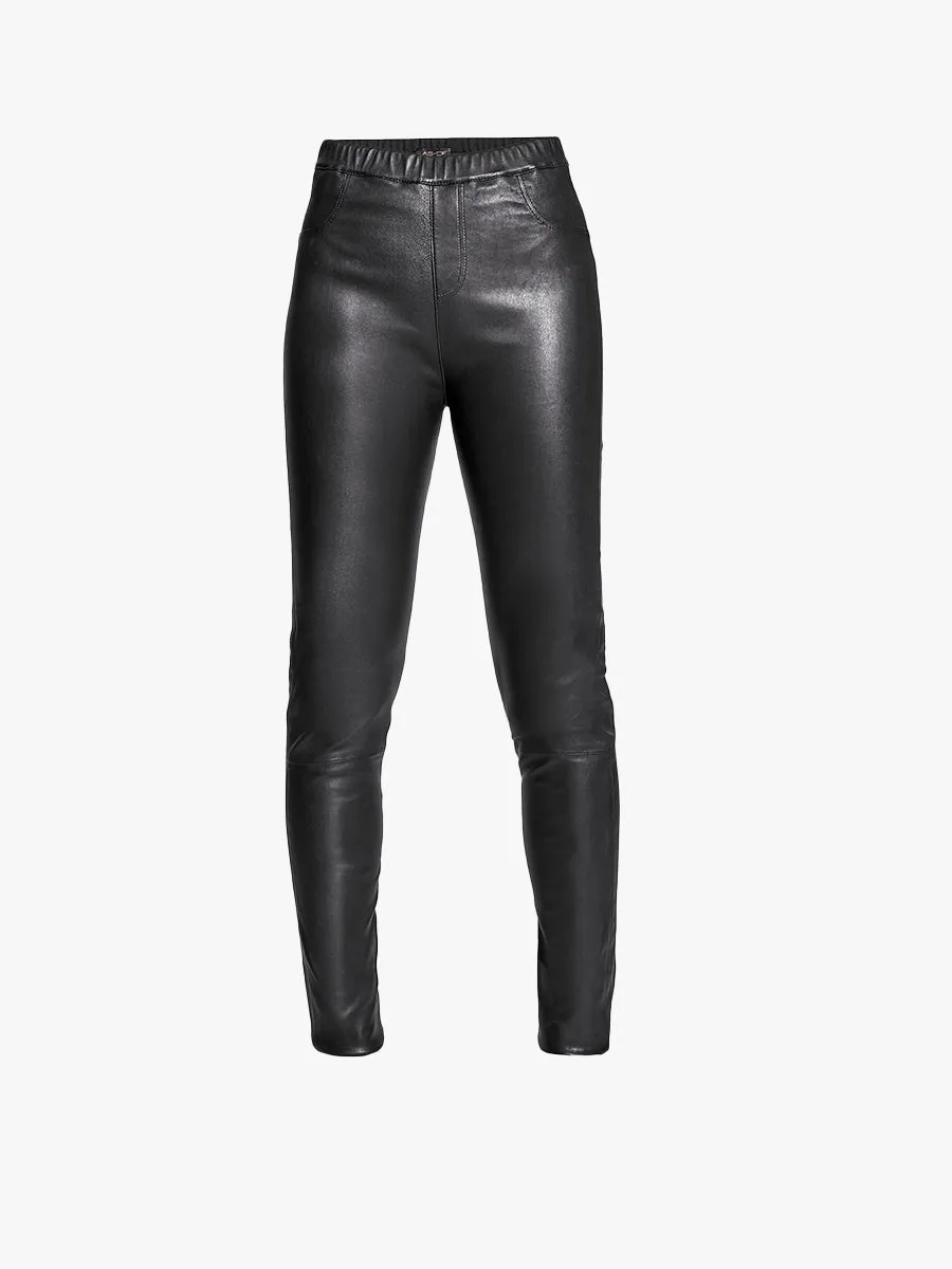 KIKI STRETCH LEATHER LEGGINGS sold by AS by DF product image thumbnail 4
