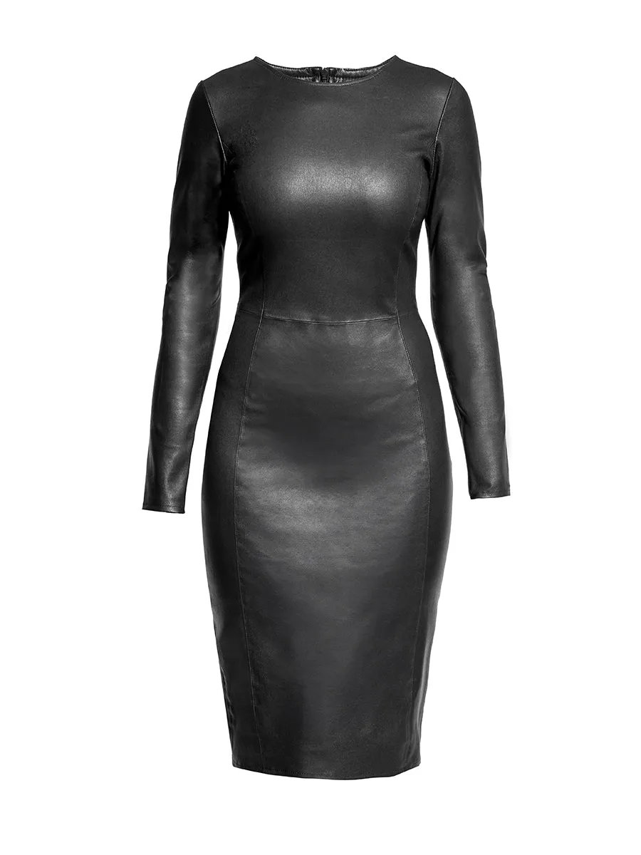 MRS. SMITH STRETCH LEATHER DRESS sold by AS by DF product image thumbnail 4