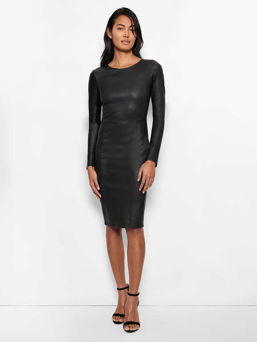 MRS. SMITH STRETCH LEATHER DRESS sold by AS by DF