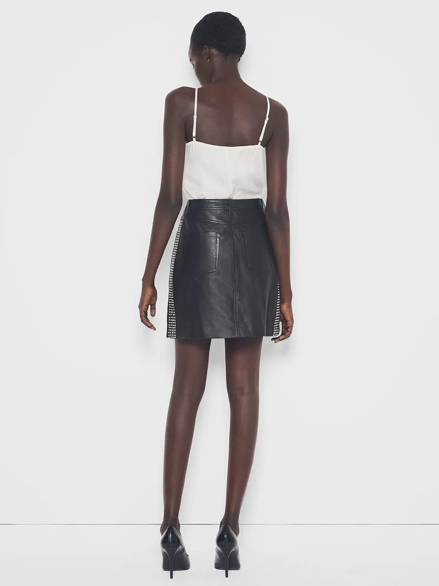 CURVE RYDER UPCYCLED LEATHER SKIRT sold by AS by DF product image thumbnail 4