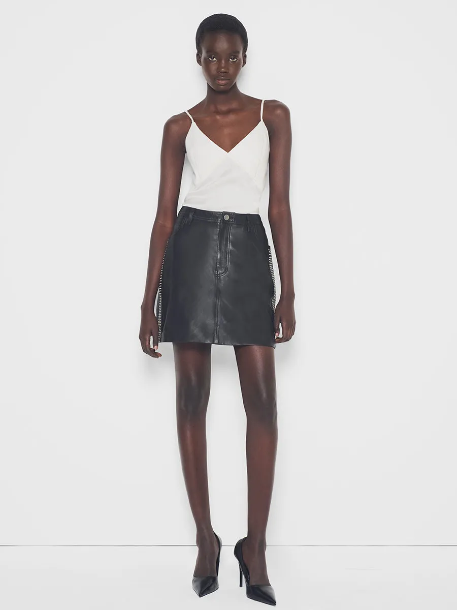 CURVE RYDER UPCYCLED LEATHER SKIRT sold by AS by DF