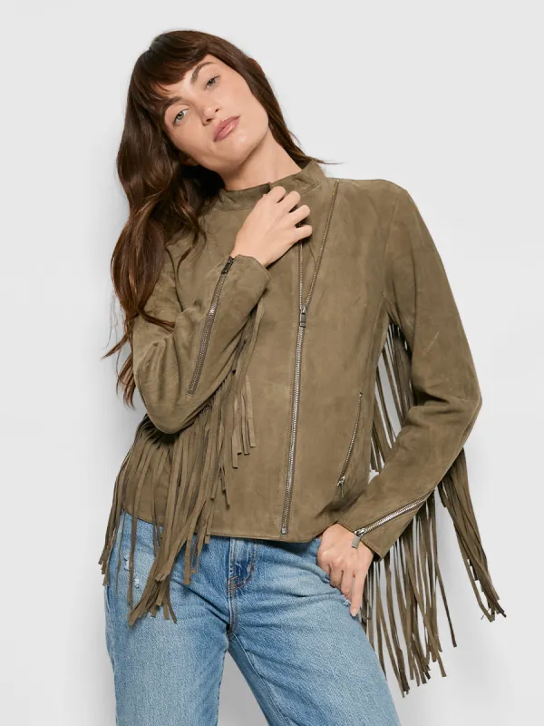 HAUTE LEATHER MOTO JACKET sold by AS by DF