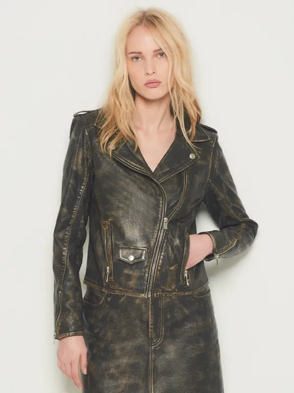 BONNIE LEATHER JACKET made by AS by DF