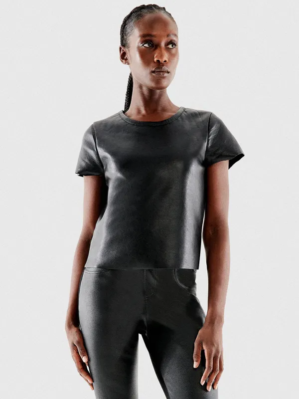 NEW GUARD LEATHER TEE made by AS by DF