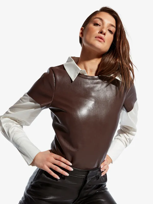 NEW GUARD LEATHER TEE made by AS by DF