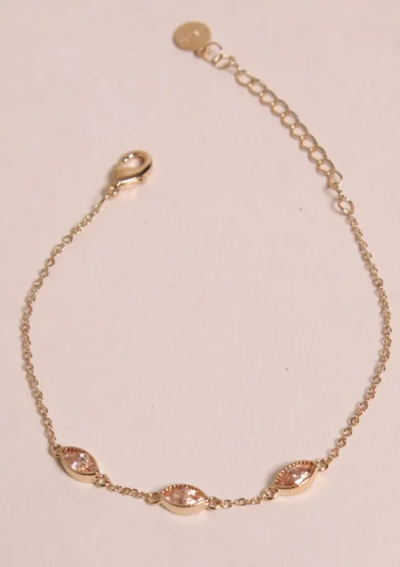 Bracelet Thevana - Champagne sold by Waekura