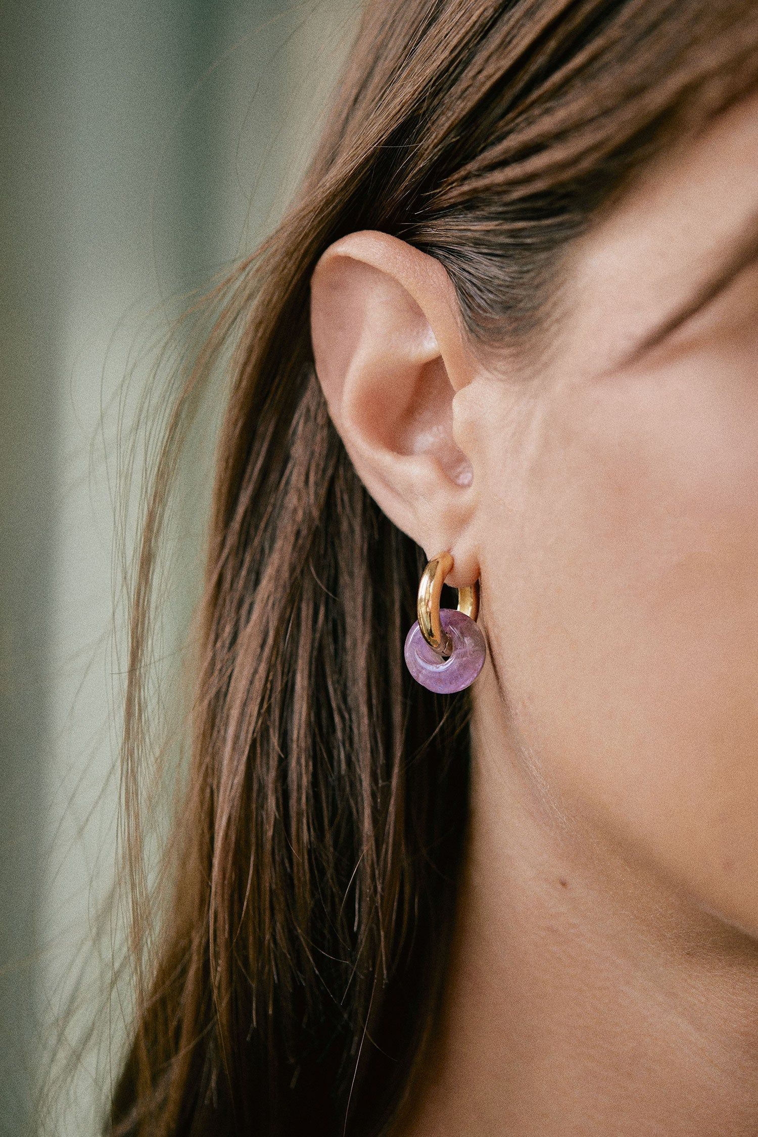 Boucles d'oreilles Tessa - donut améthyste sold by Waekura product image thumbnail 2