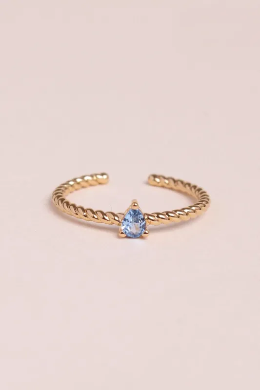 Bague Myosotis - bleu clair sold by Waekura