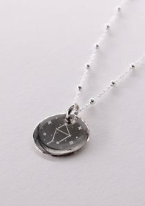 Collier constellation du Zodiaque argent sold by Waekura