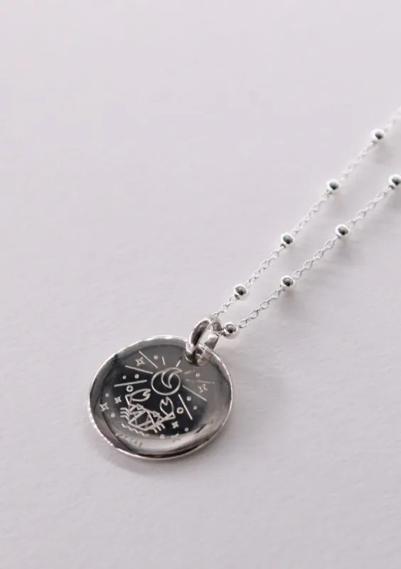 Collier signe du Zodiaque argent sold by Waekura