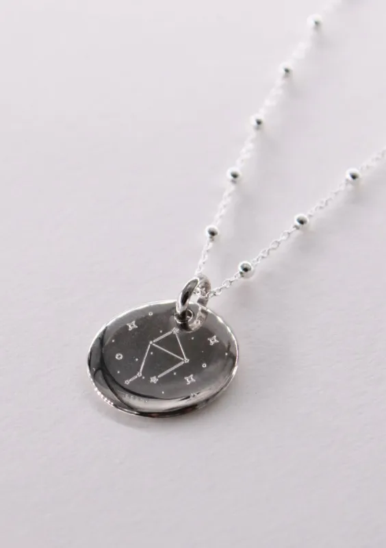 Collier constellation du Zodiaque argent sold by Waekura