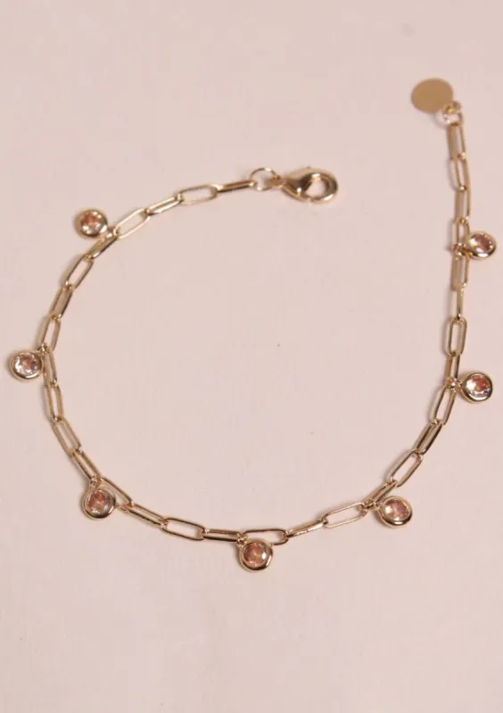 Bracelet Leonce - Champagne sold by Waekura